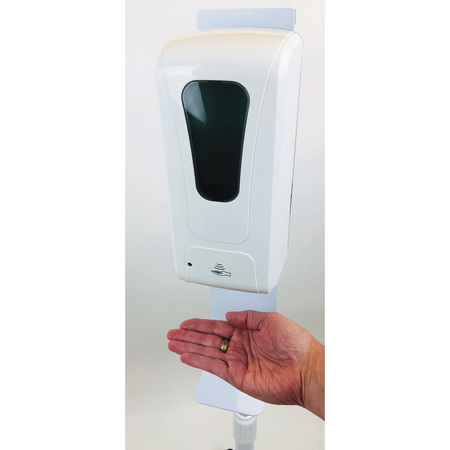 Healthy Bubbles Automatic Hand Sanitizer Station on Wheels, Adjustable Height 50300